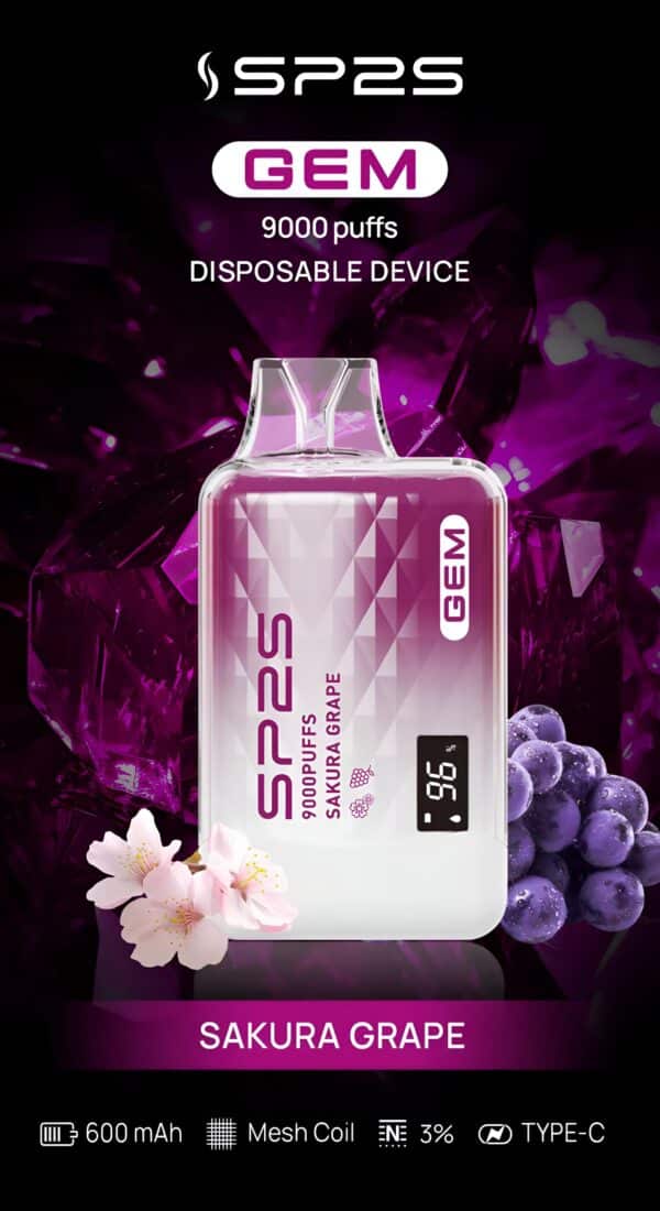 SP2 煙彈 SP2S GEM 9000 PUFFS 思博瑞抛棄式電子烟